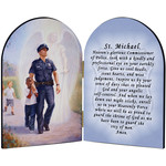 Police, Saint Michael Prayer Arched Diptych