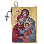 Tapestry Pouch Holy Family Icon