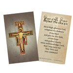 Prayer Card Prayer of St Francis Before the Crucifix