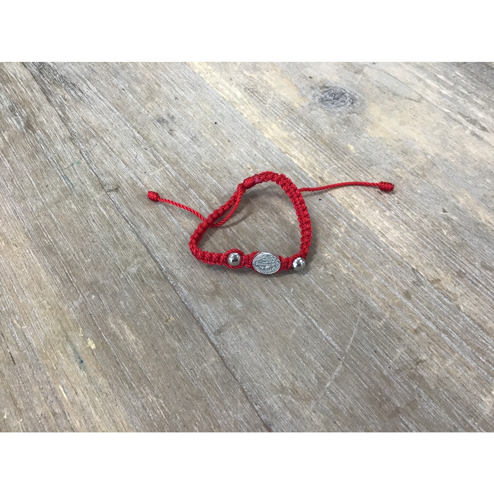 St Benedict Red Baby Bracelet