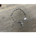 Sterling Rosary Bracelet w/  Crucifix