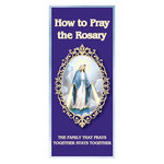 How to Pray the Rosary Pamphlet LARGE PRINT