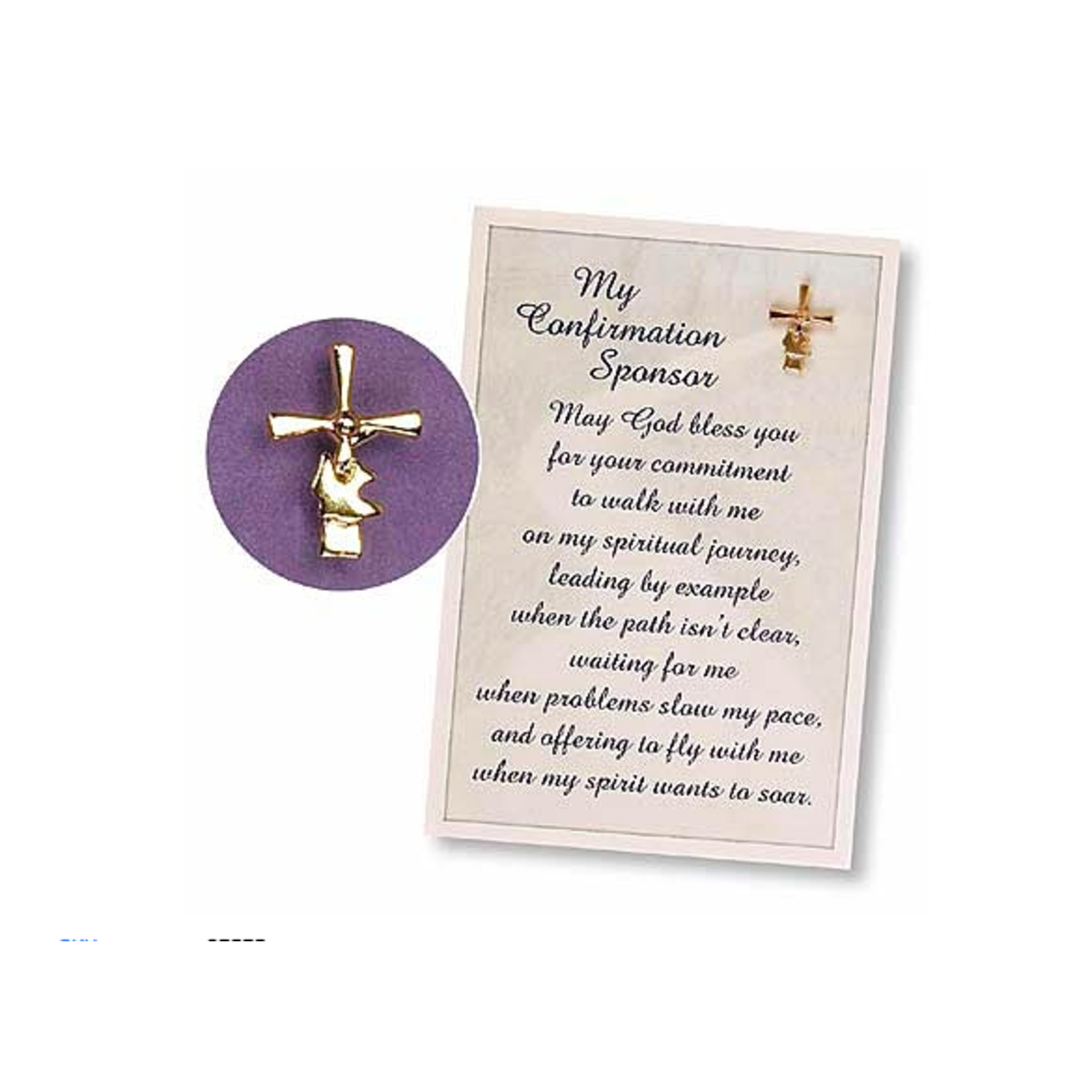 My Confirmation Sponsor Lapel Pin