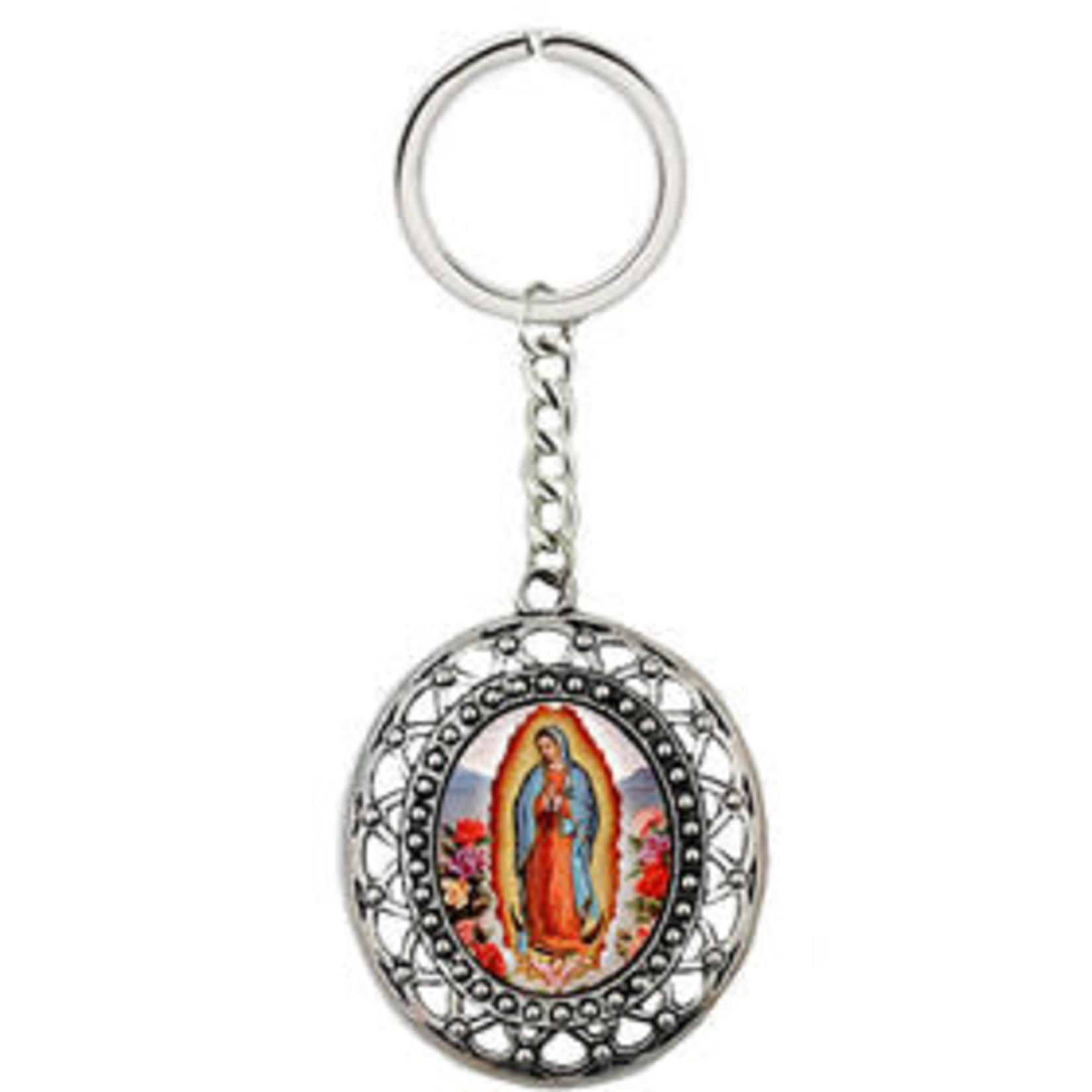 Our Lady of Guadalupe Metal Keychain