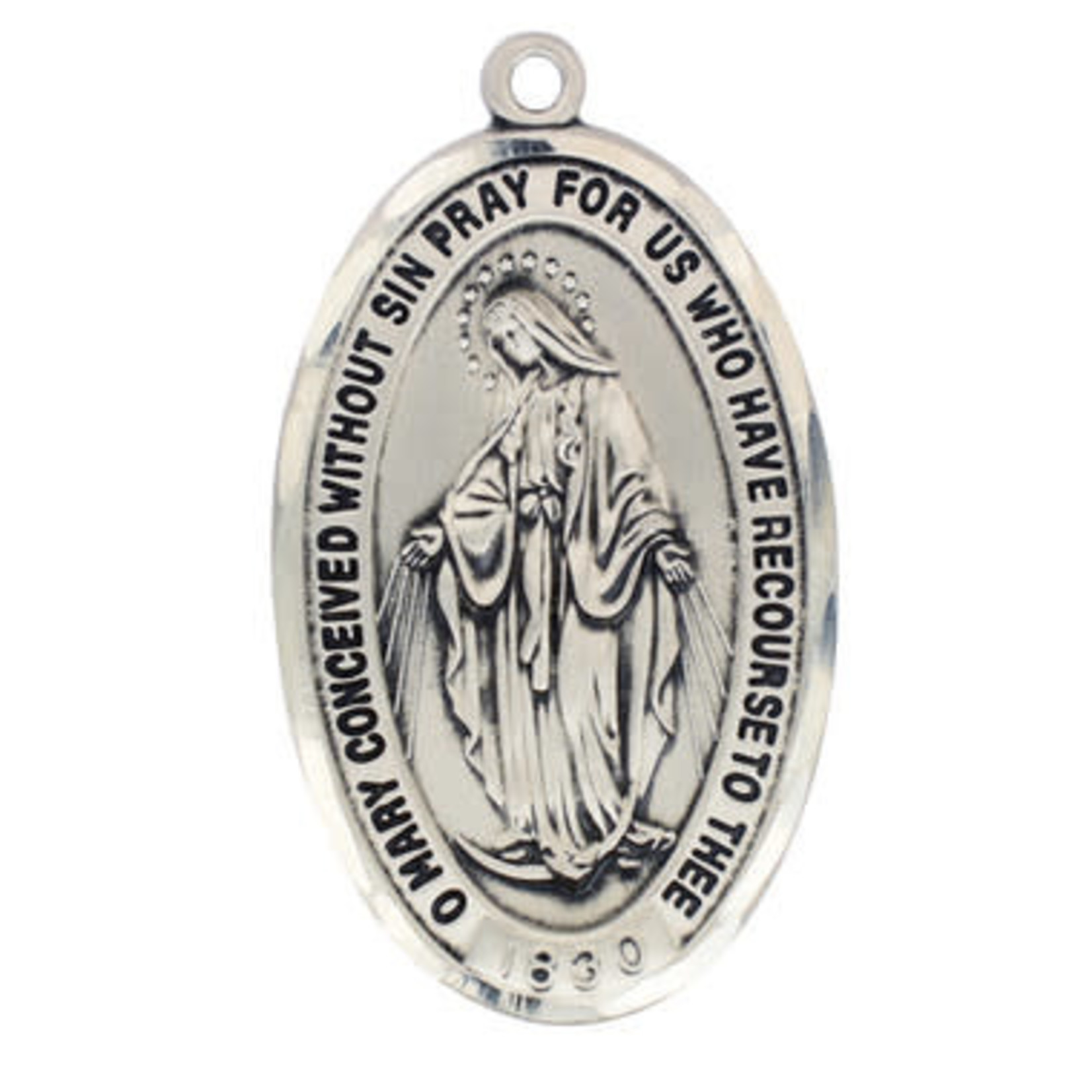 Sterling Miraculous Medal XL L816