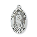 Sterling Our Lady of Guadalupe Medal L500GU