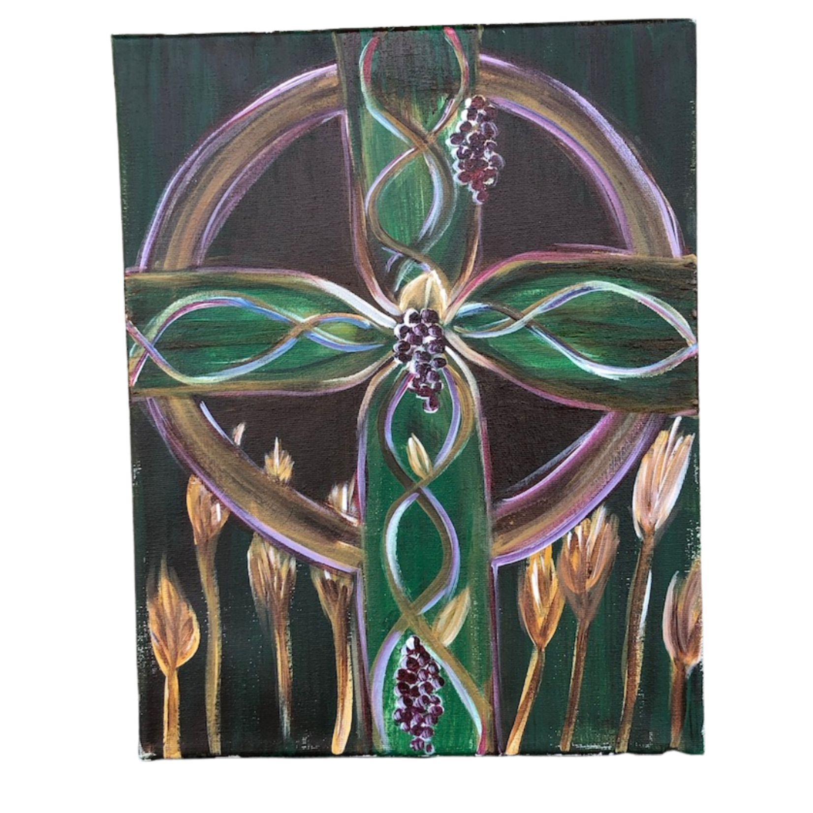 Celtic Fruitful Harvest Canvas Painting Original