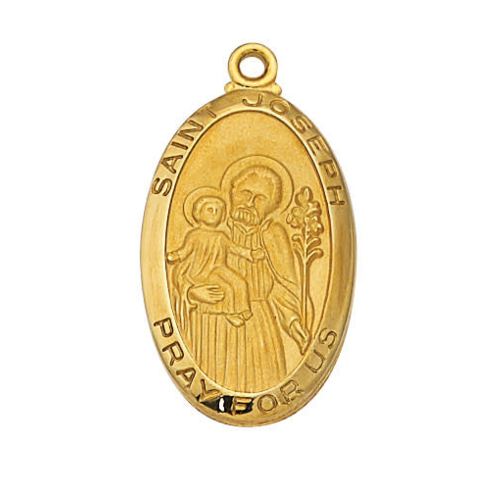 Gold over Sterling Saint Joseph Medal J550JS