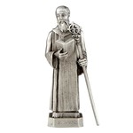 Saint Benedict Pewter Statue
