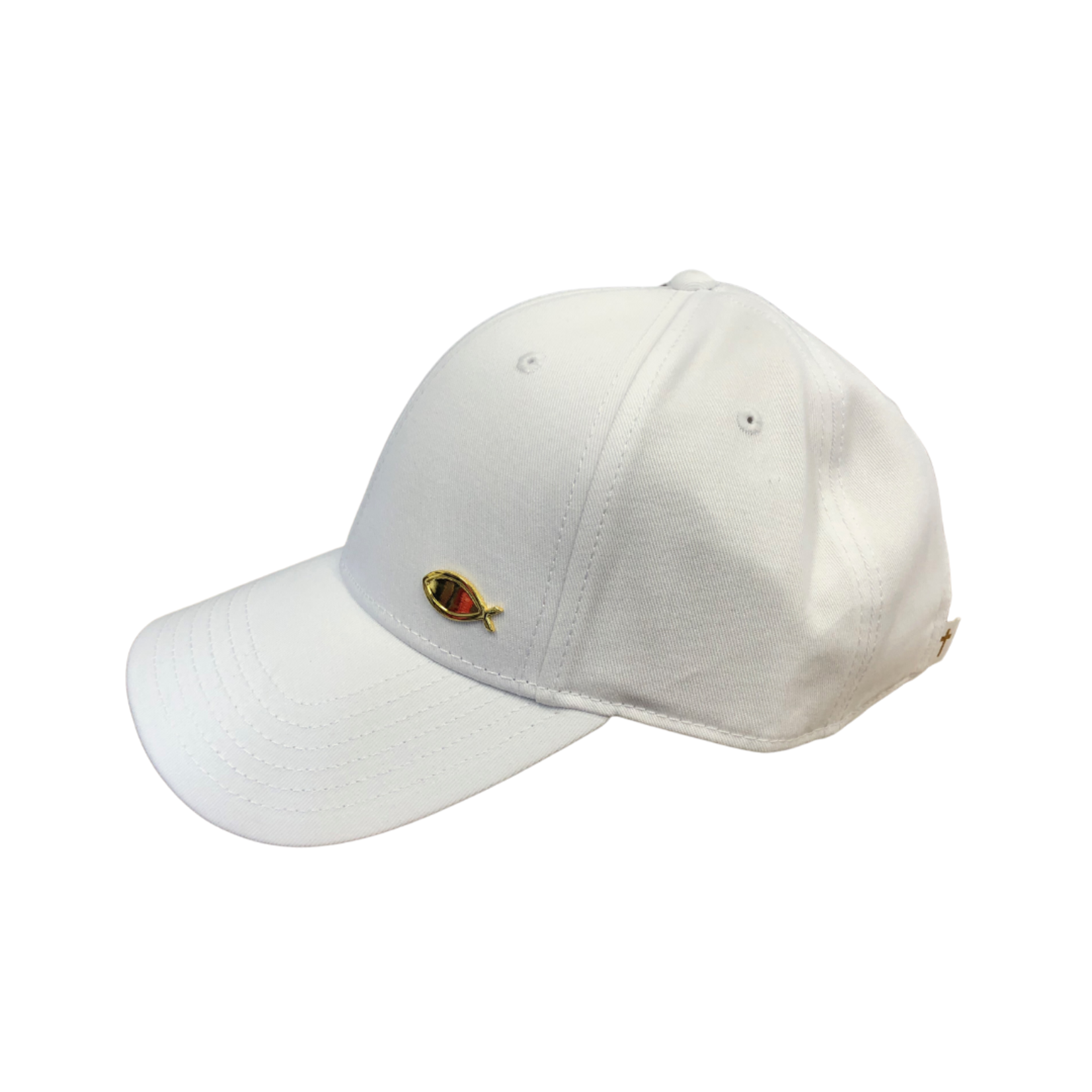 Men's Hat with Fish Emblem