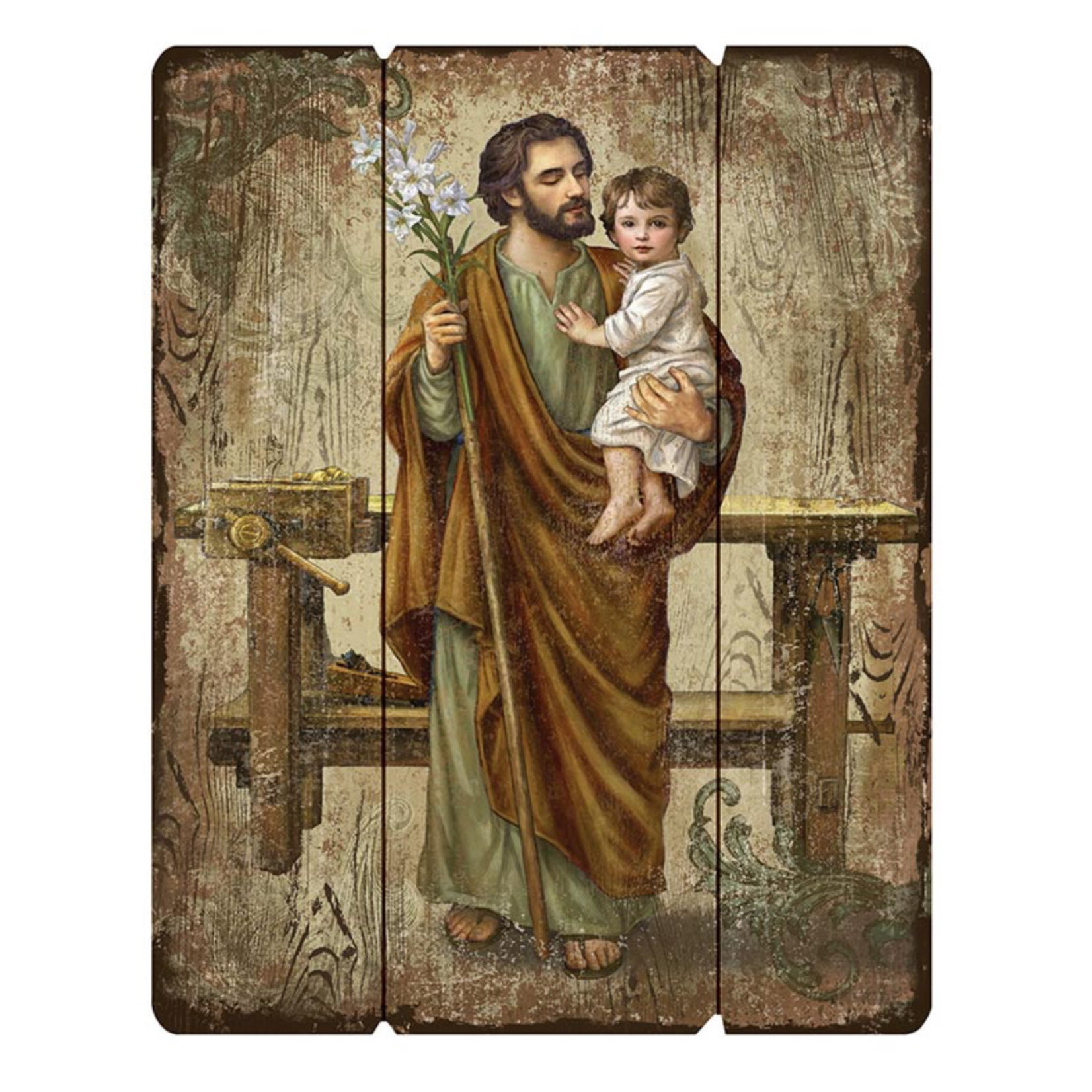 St Joseph Pallet Wood Plaque