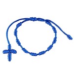 Blue Cord Rosary Bracelet
