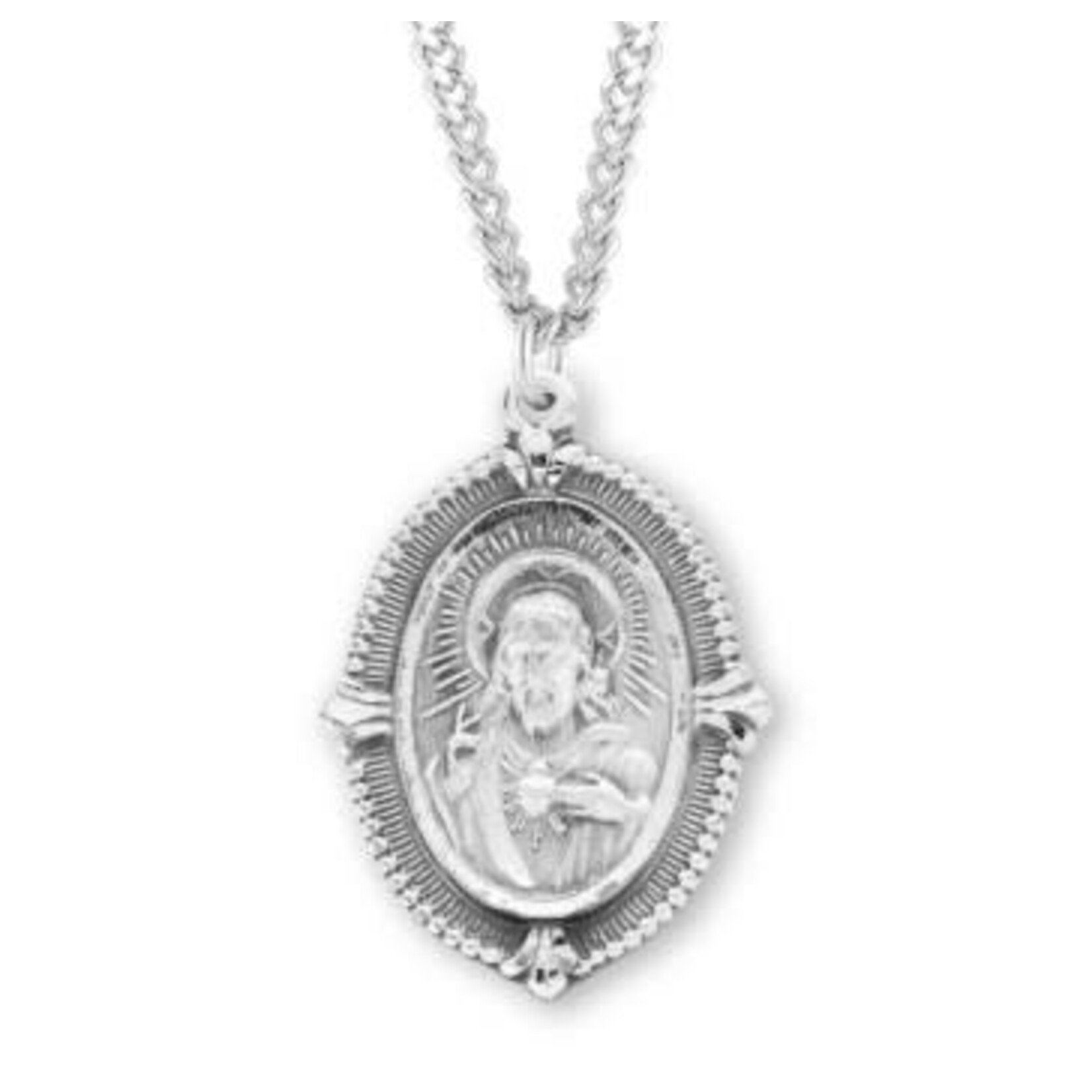 Sterling Silver Scapular Medal