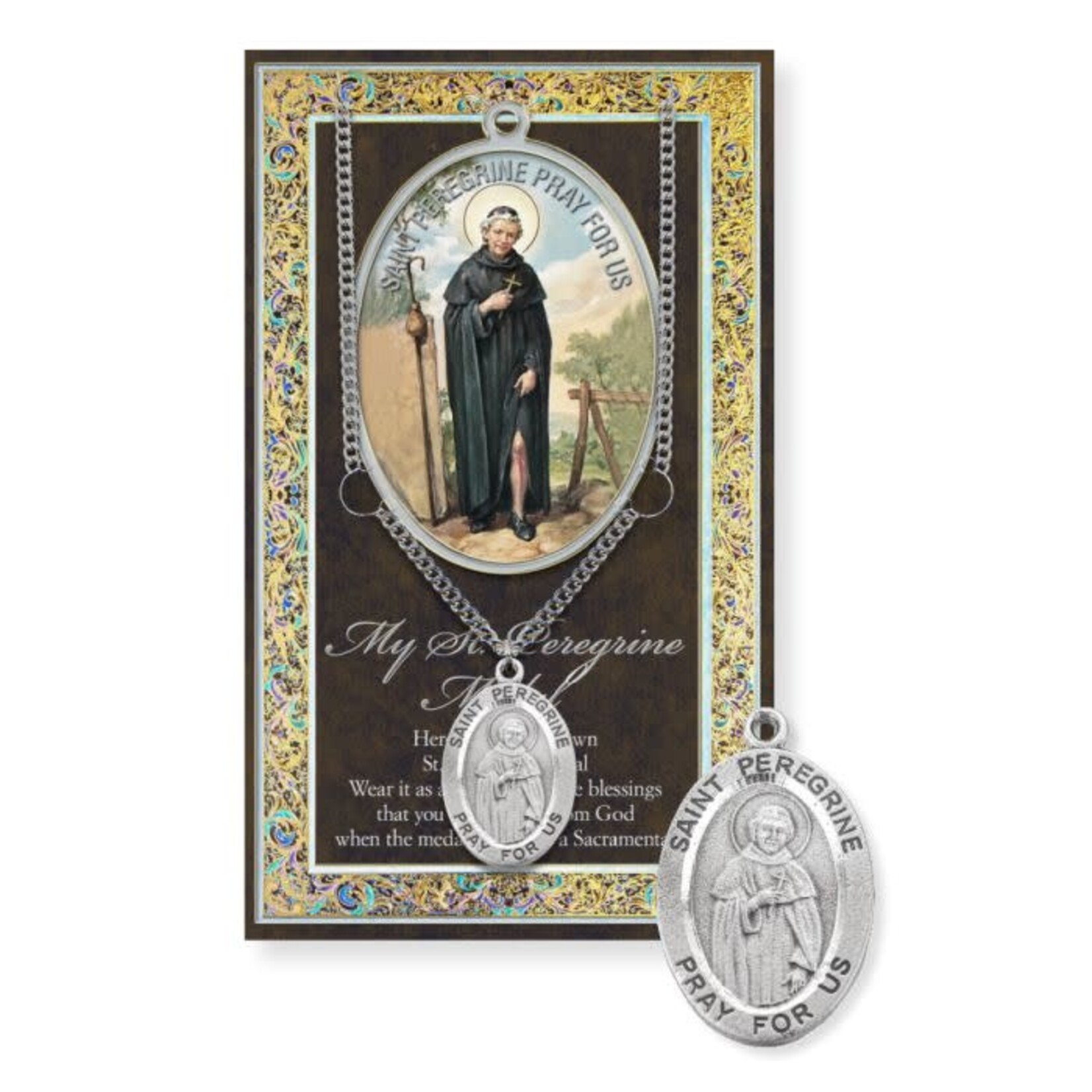 Saint Peregrine Pewter Medal with Booklet