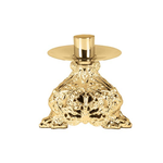 Ornamented Brass Candlestick Holder