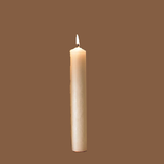 9" Altar Candle 51% Beeswax