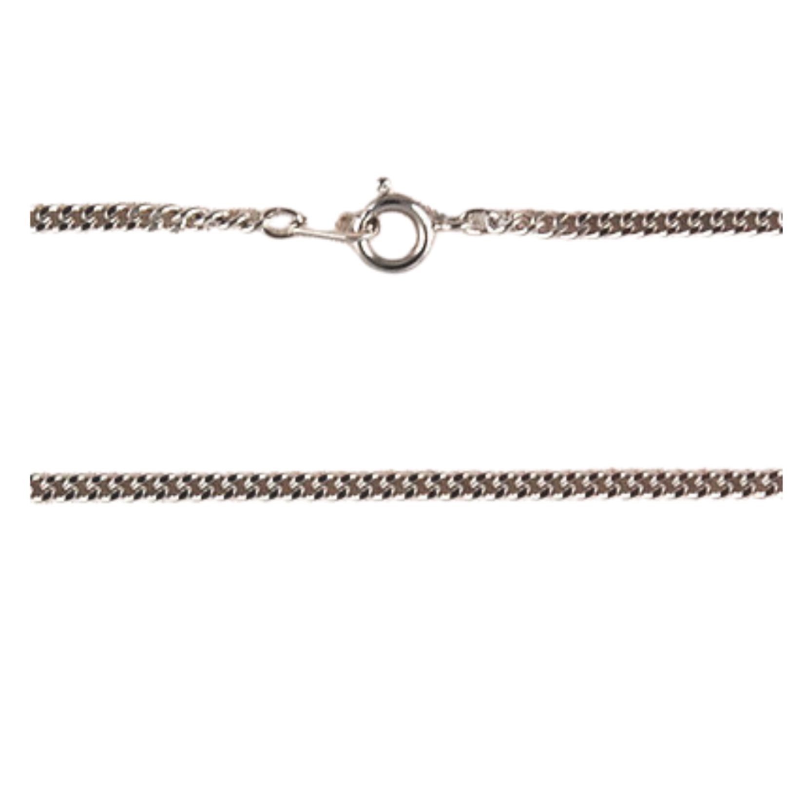 24" Medium Chain Rhodium Plate