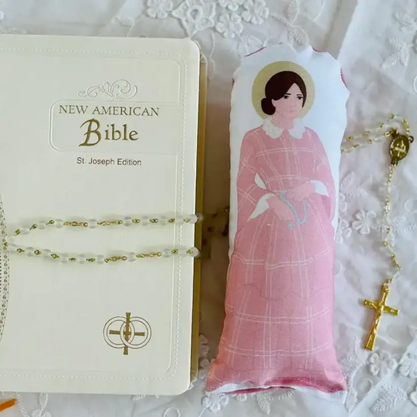 Saint Zelie Martin Satin Prayer Doll