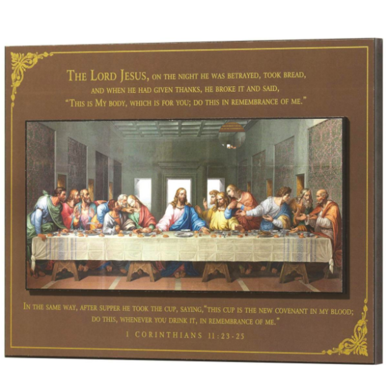 The Last Supper Stacked Wall Plaque - St. Paul's Catholic Books