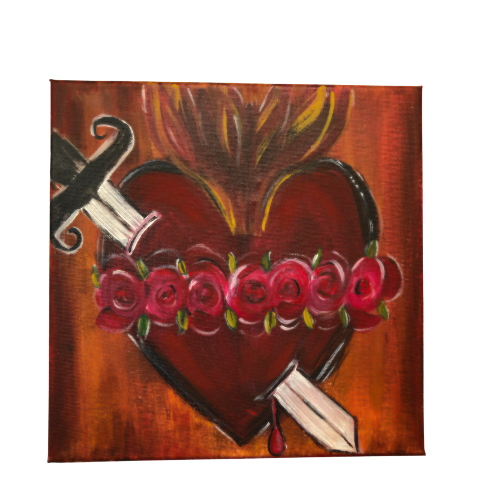 Immaculate Heart Canvas Painting SQUARE