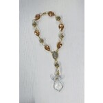 Crystal Auto Rosary with Angel