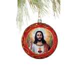 Sacred Heart of Jesus Christmas Icon Ornament