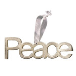 PEACE Silver Metal  Ornament