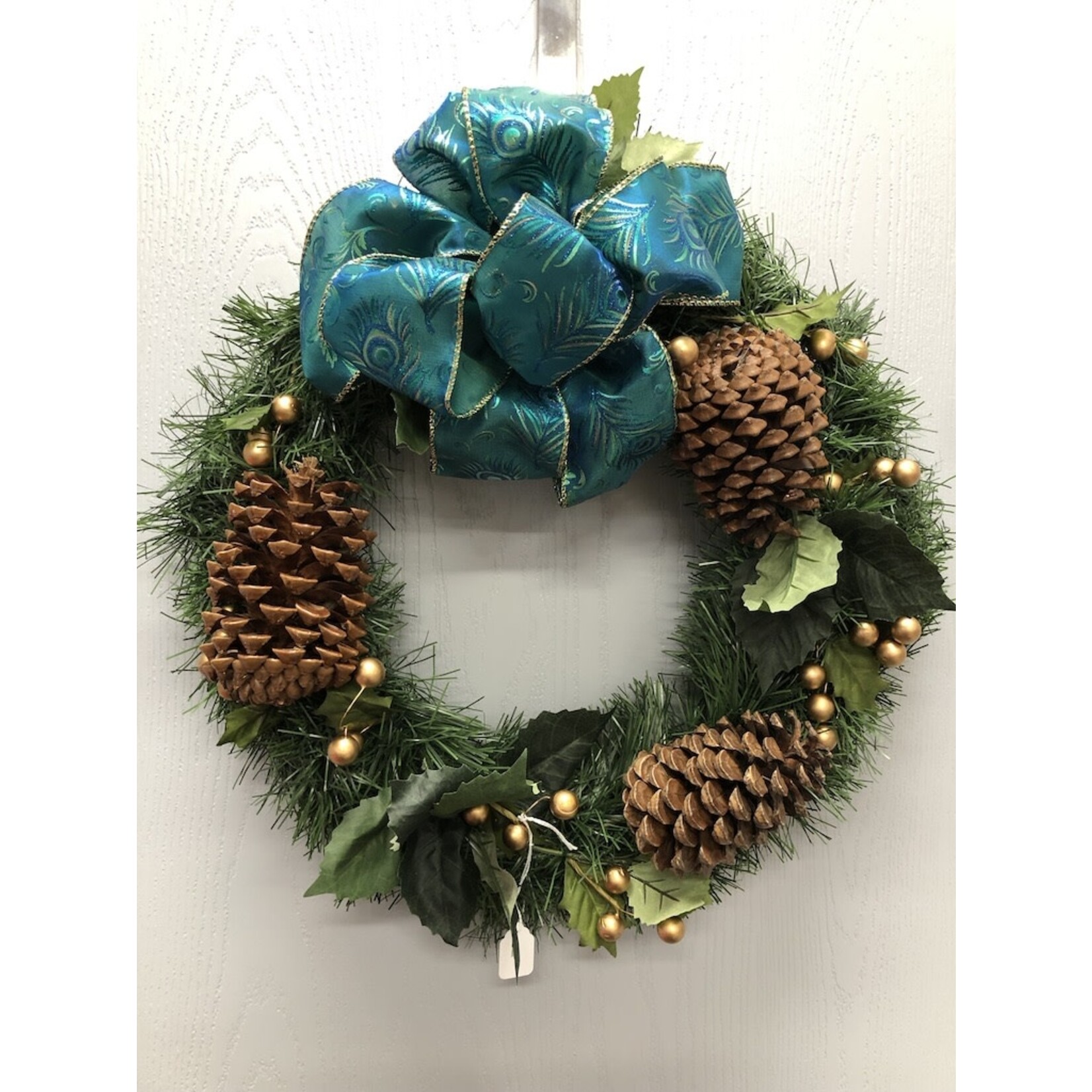 Teal & Gold Door Wreath