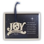 Joy with Crystals Christmas Ornament