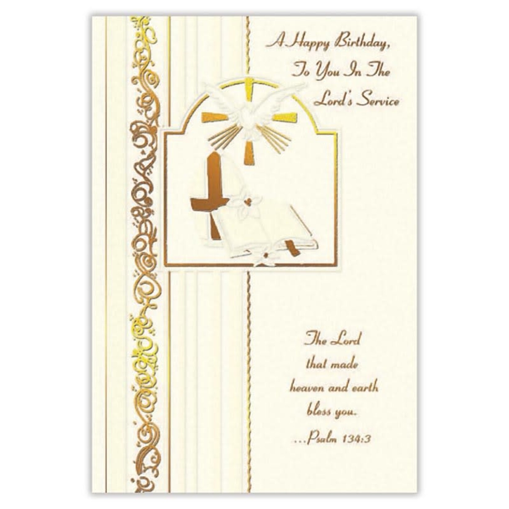 Greeting Card- Happy Birthday In Lord's Service