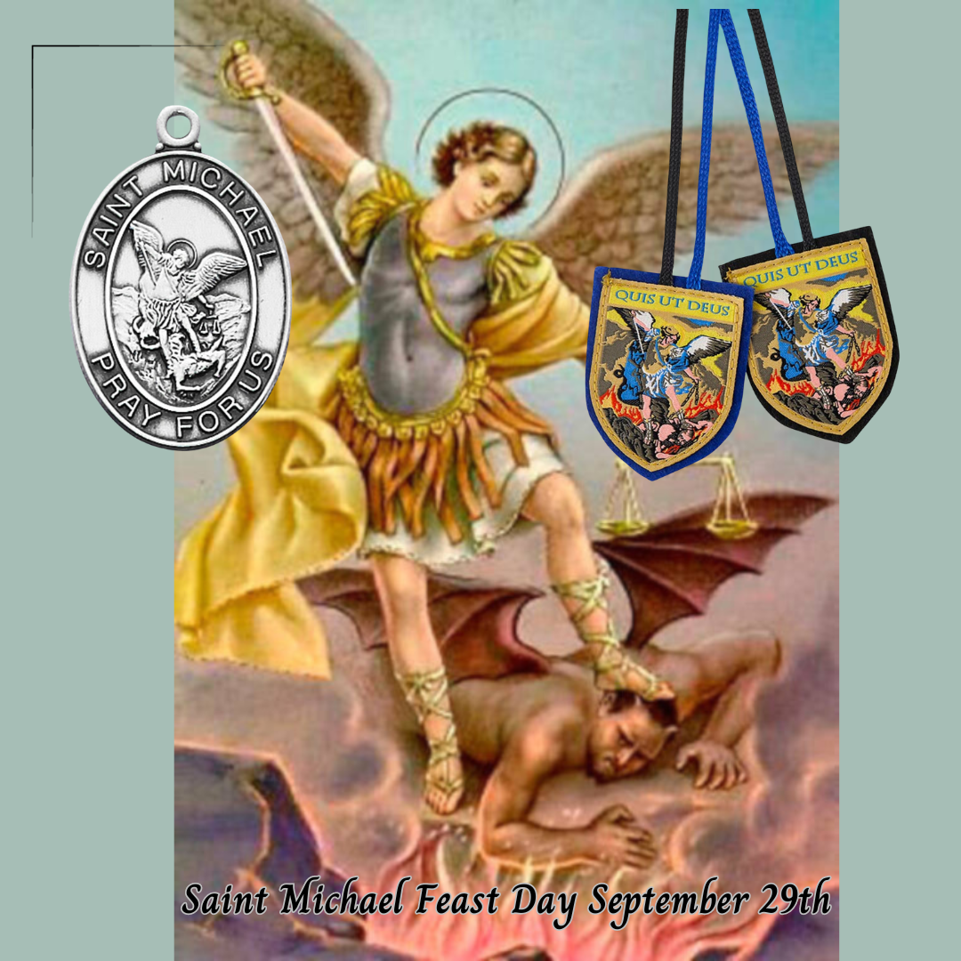 Saint Michael Scapular and Medals