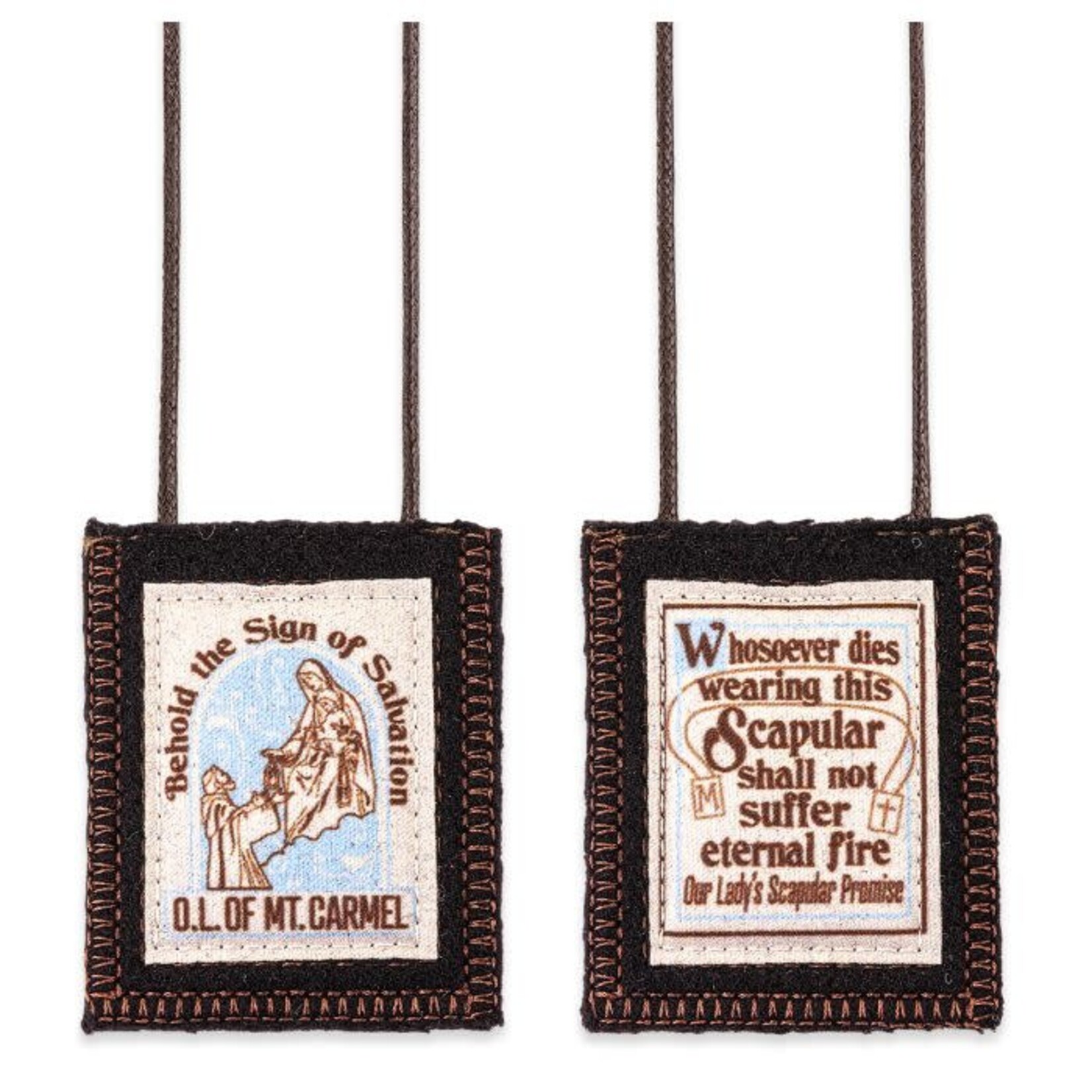 Wool Brown Scapular Heavy Duty