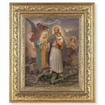 St. Joseph Terror of Demons Print with Deluxe Ornate Frame
