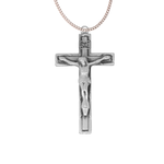 Pewter Crucifix on Endless Chain