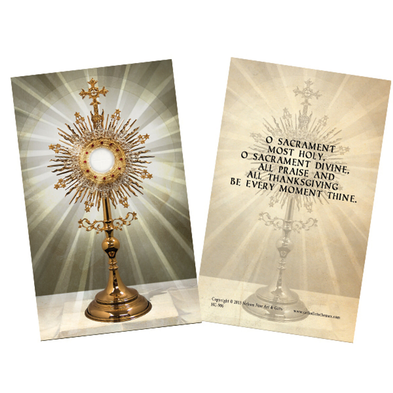 Prayer Card O Sacrament Most Holy