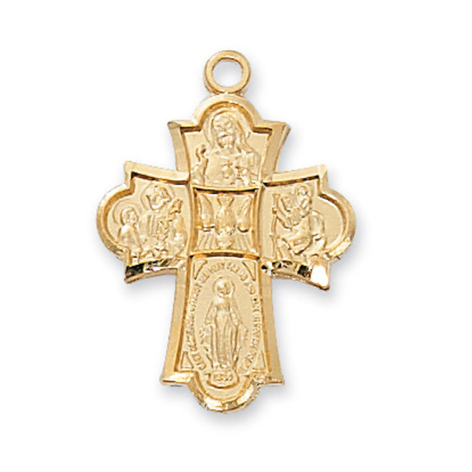 Gold over Sterling 4-Way Medal J1810
