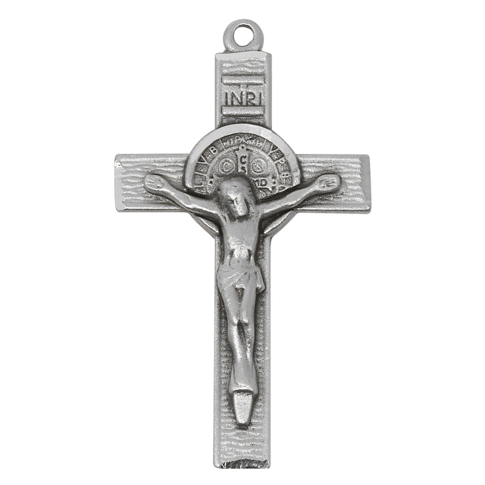 Pewter Saint Benedict Crucifix