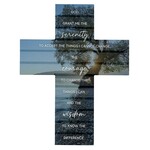 Serenity Prayer Plank Wall Cross