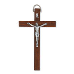 Brown Wood Wall Crucifix