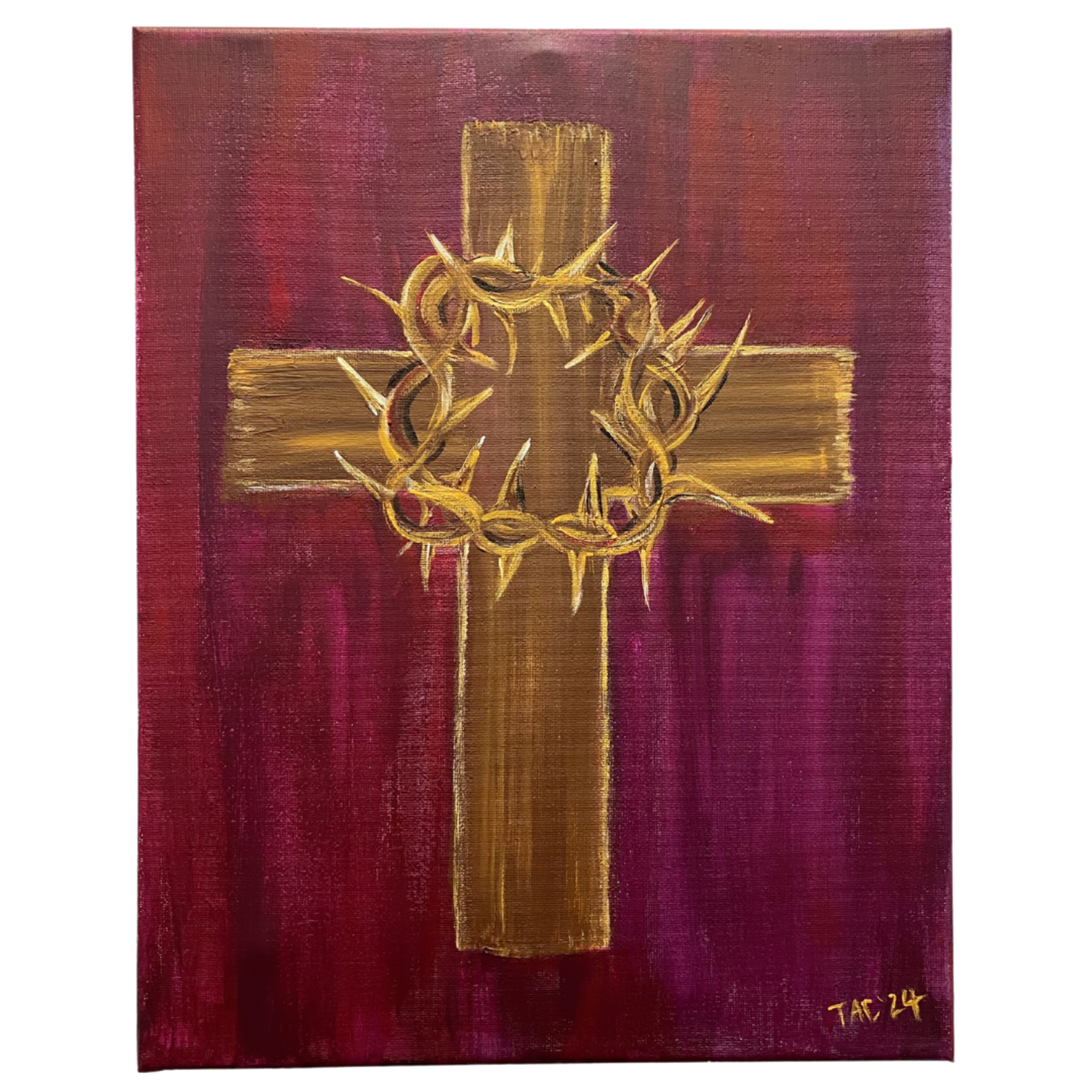 Cross and Crown of Our Salvation Canvas Painting