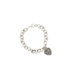 Heavy Solid Sterling Bracelet with Miraculous Medal