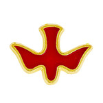 Red Dove Confirmation Lapel Pin