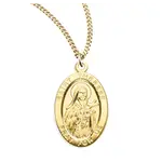 HMH Religious Gold Over Sterling St Therese Medal GS948918