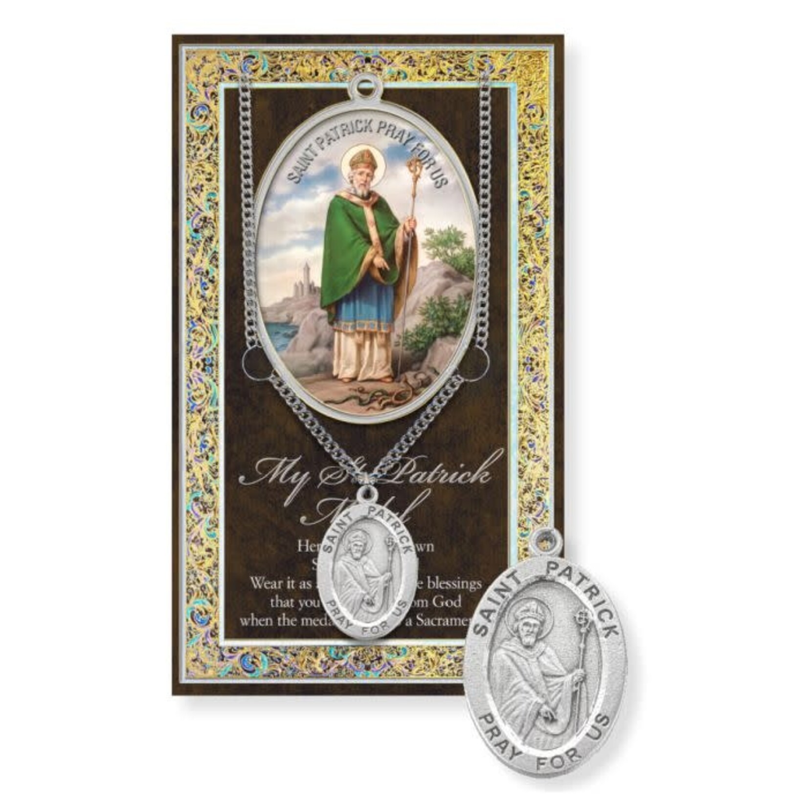 Saint Patrick Pewter Medal with Booklet