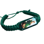 St Jude Green Cord Bracelet