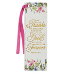 Give Thanks Leather Bookmark