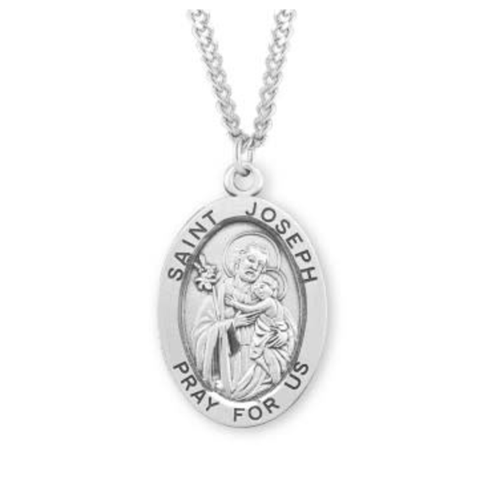 St Joseph Large Sterling Medal