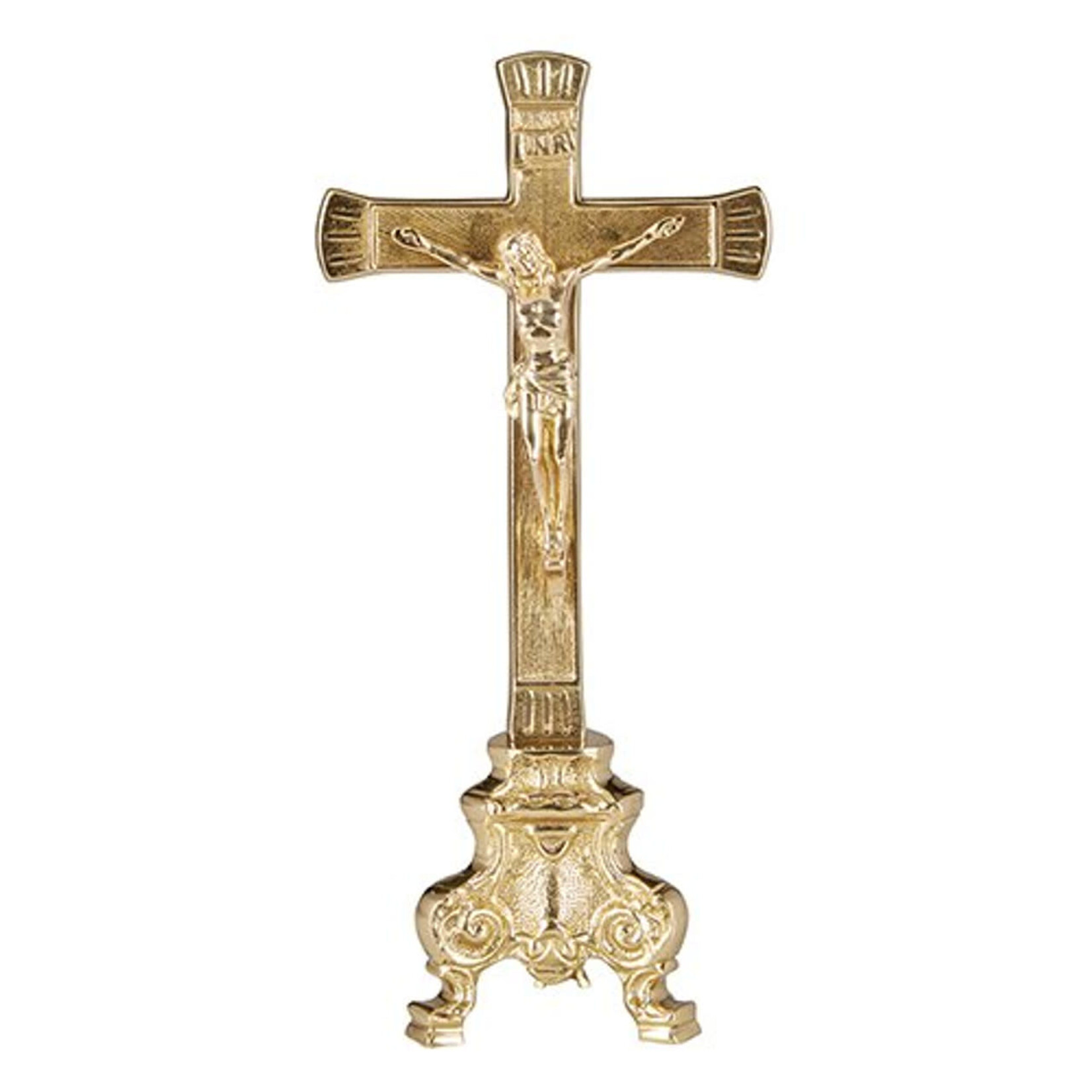 Brass Altar Crucifix