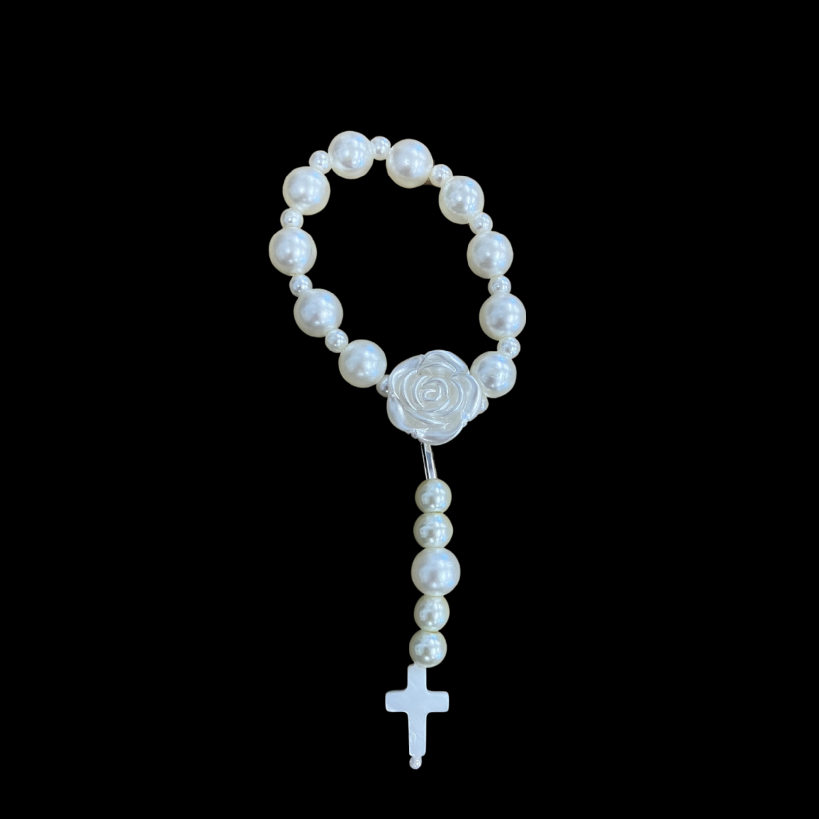 Pen & Tote Faux Pearl Pocket Rosary