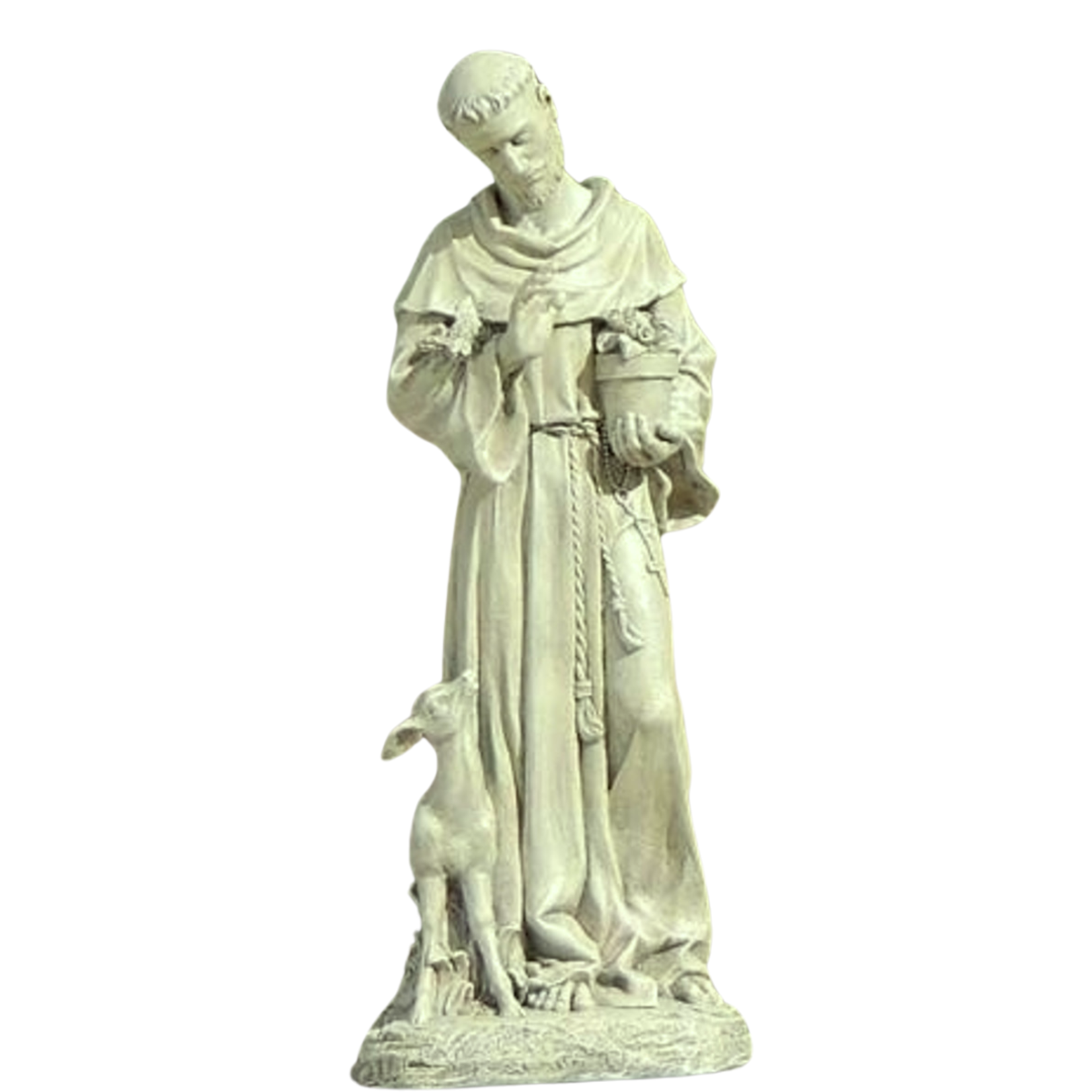 Saint Francis Garden Statue with Fawn